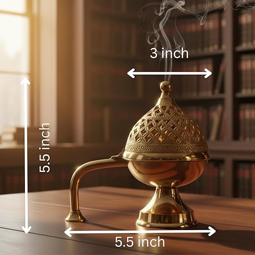 Amrutvayu Pure Brass Dhoop Cone Holder Big Size