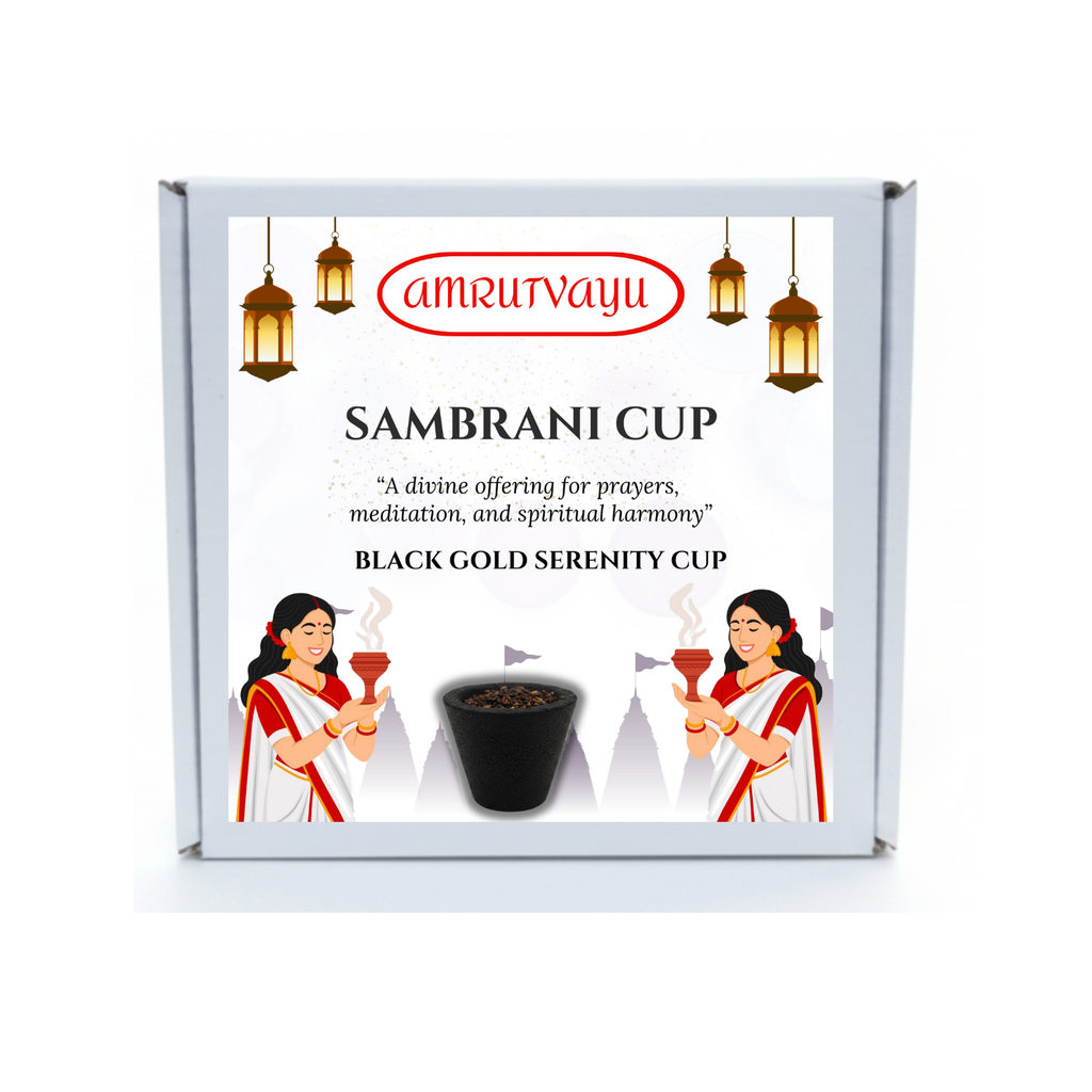 Charcoal Based  Sambrani Havan Cups with Loban