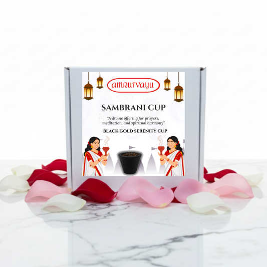 Charcoal Based  Sambrani Havan Cups with Loban