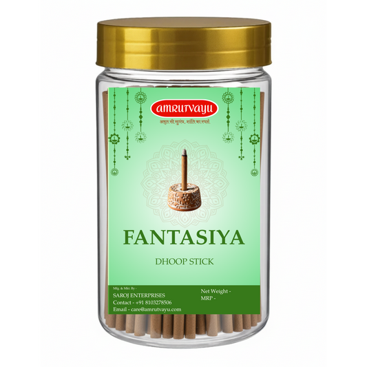 Incense Fantasiya Dhoop Stick | Charcoal Free & Bamboo Less
