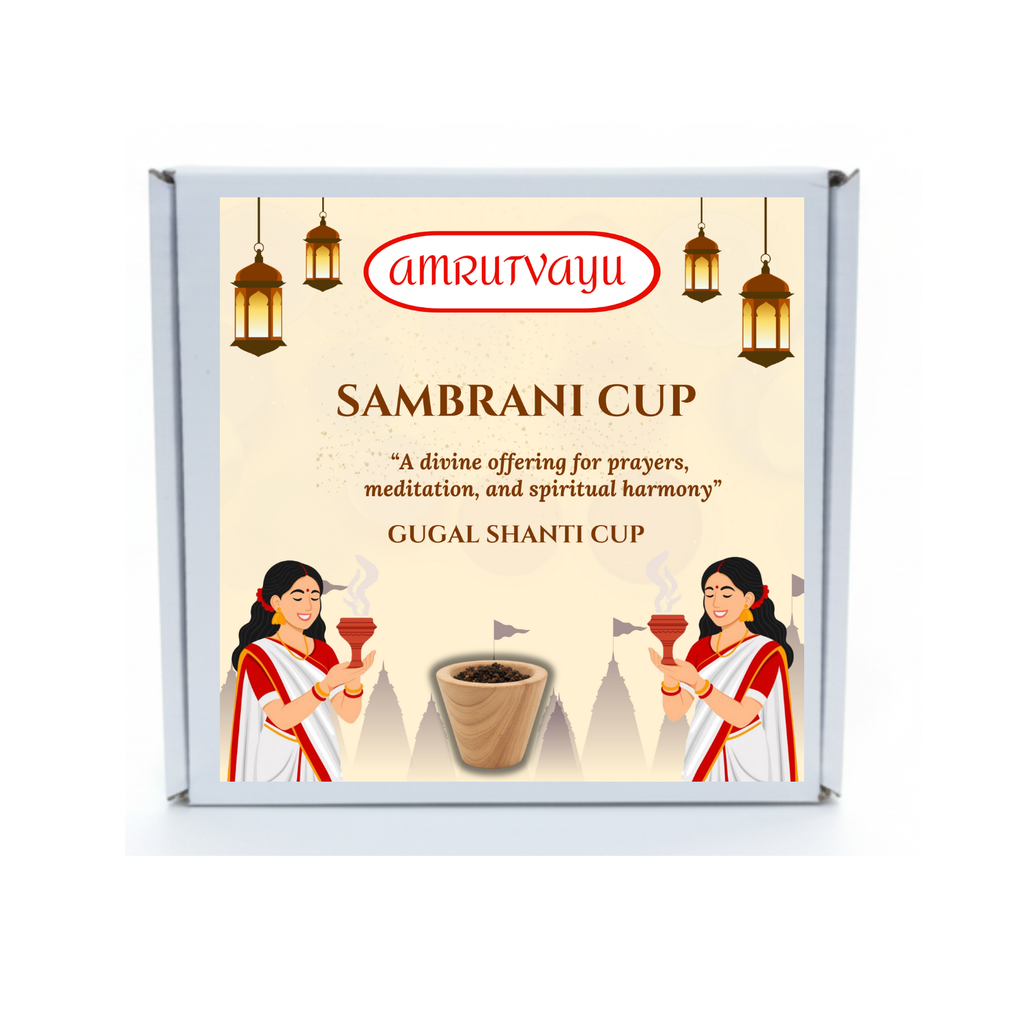 Gugal Fragrance Sambrani Havan Cups with Loban