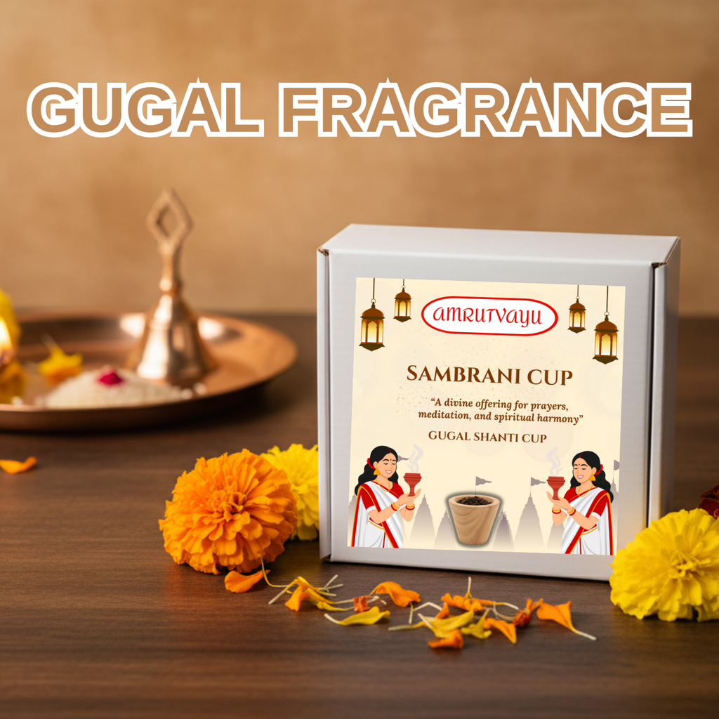 Gugal Fragrance Sambrani Havan Cups with Loban