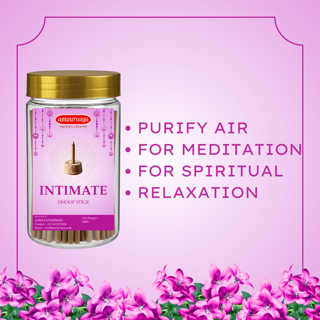 Incense Intimate Dhoop Stick | Charcoal Free & Bamboo Less