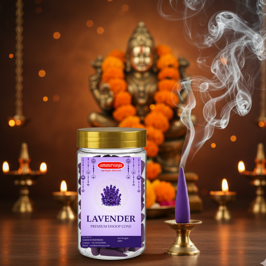 Premium Lavender Dhoop Cone | Soothe Your Senses with Amrutvayu