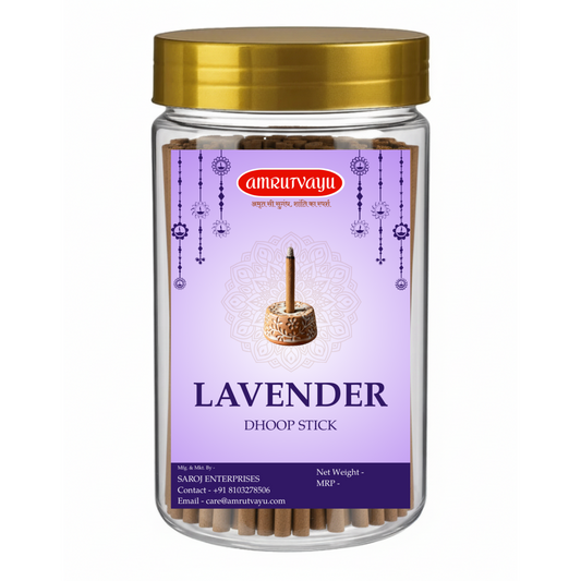 Incense Lavender Dhoop Stick | Charcoal Free & Bamboo Less