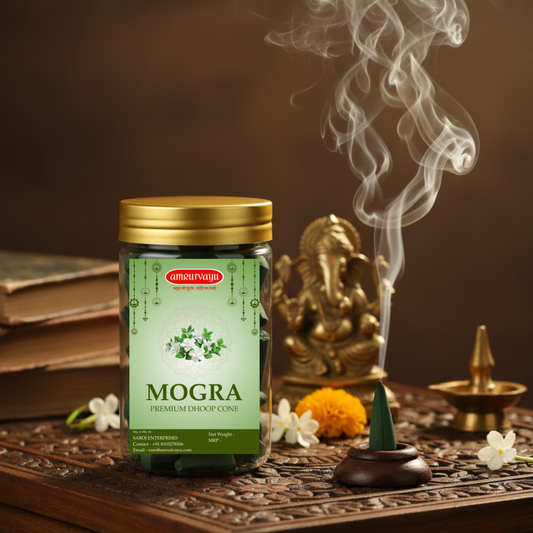 Premium Mogra Dhoop Cones for Peaceful Aromas | Pure, Natural & Sacred