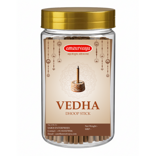 Incense Vedha Dhoop Stick | Charcoal Free & Bamboo Less